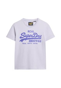 T-Shirt Donna Superdry Archive Neon Graphic - Bengreen Marl, Taglia 38