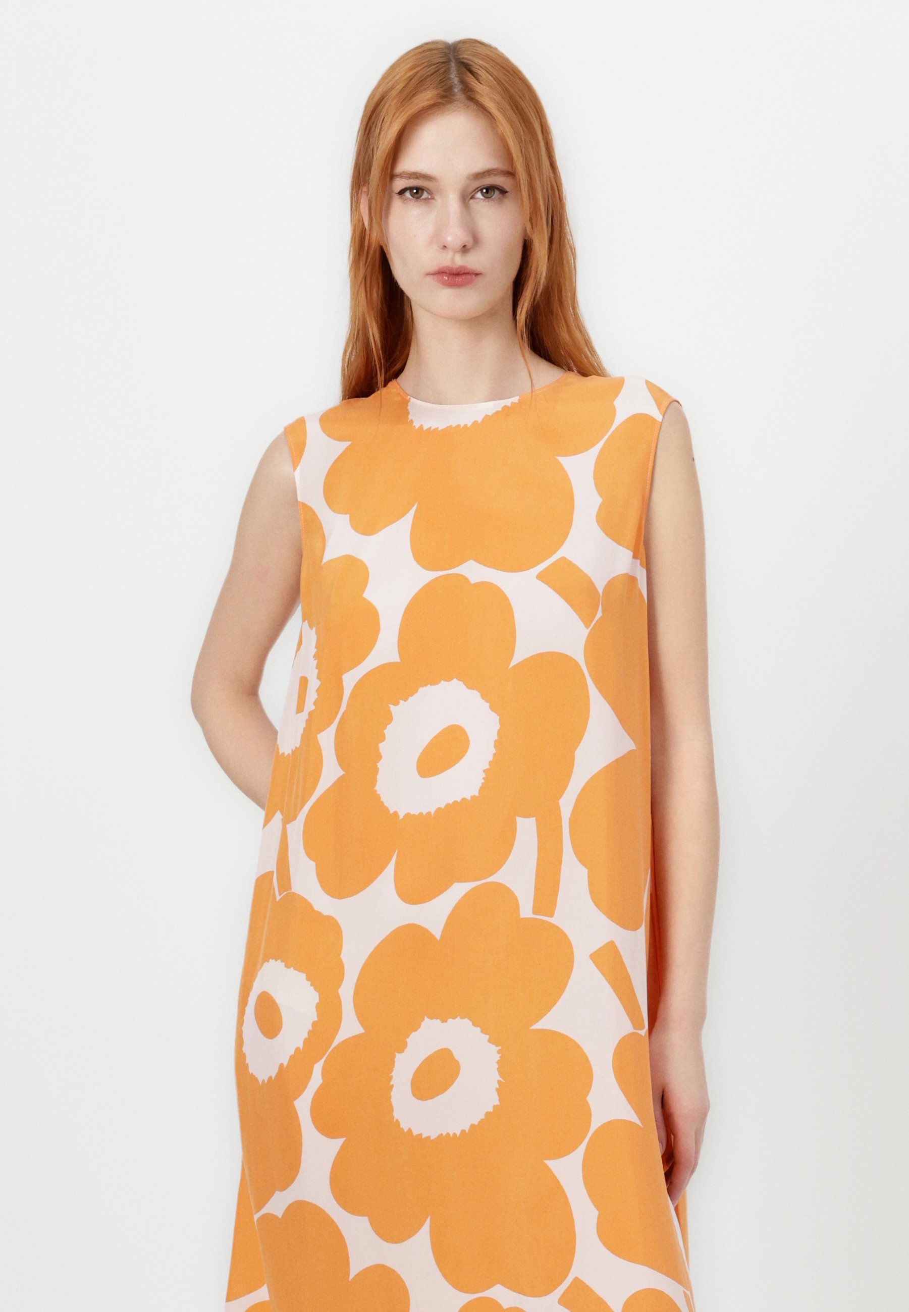 Marimekko MIGOT UNIKKO - Maxi dress - orange/light pink/beige