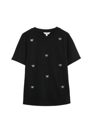 Marks & Spencer EMBELLISHED  - Triko s potiskem - black