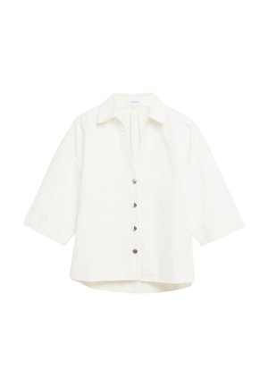 comma, BLUSE - Hemdbluse - creme