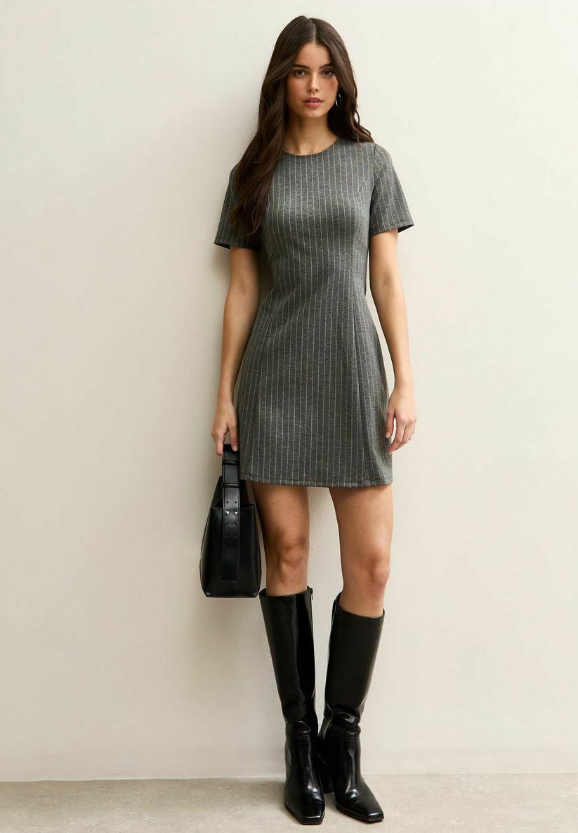 manila luzon grey dress New Look Dress N6799 – The Fold Line main image 1
