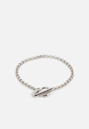 Orelia ROUND LINK T-BAR BRACELET UNISEX - Käevõru - silver-coloured