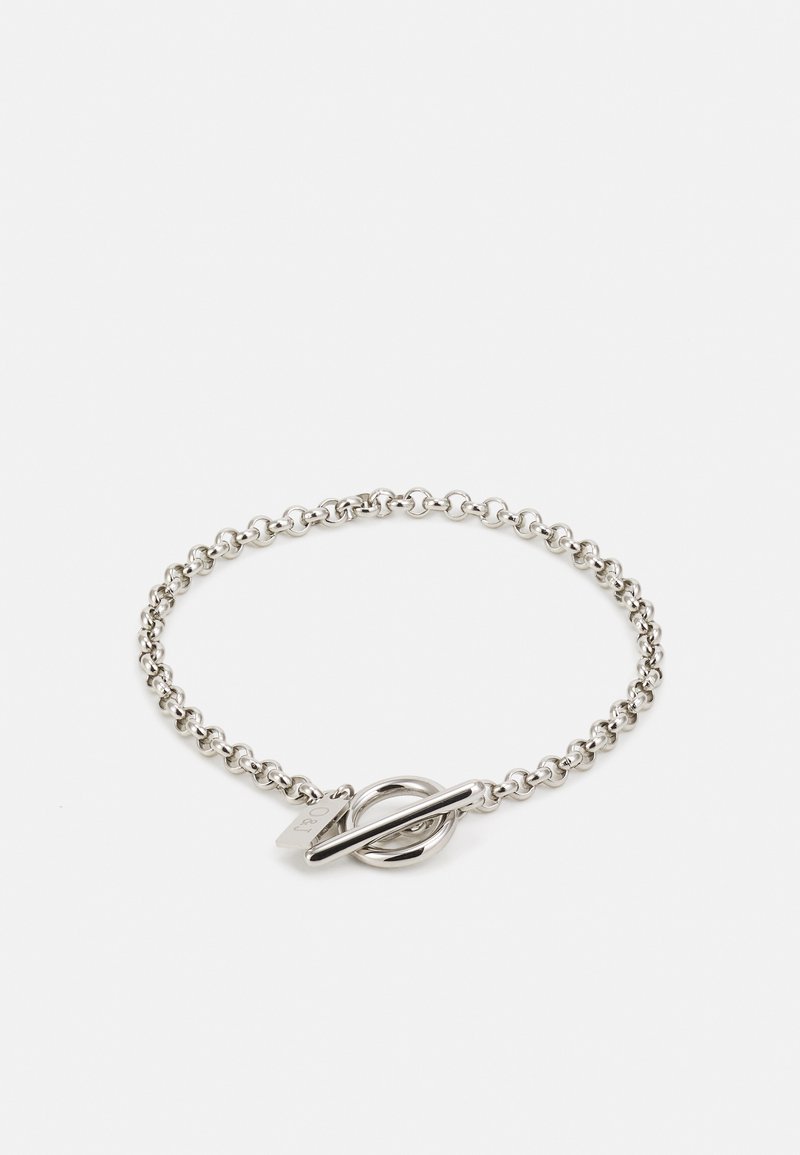 Orelia ROUND LINK T-BAR BRACELET UNISEX - Βραχιόλι - silver-coloured