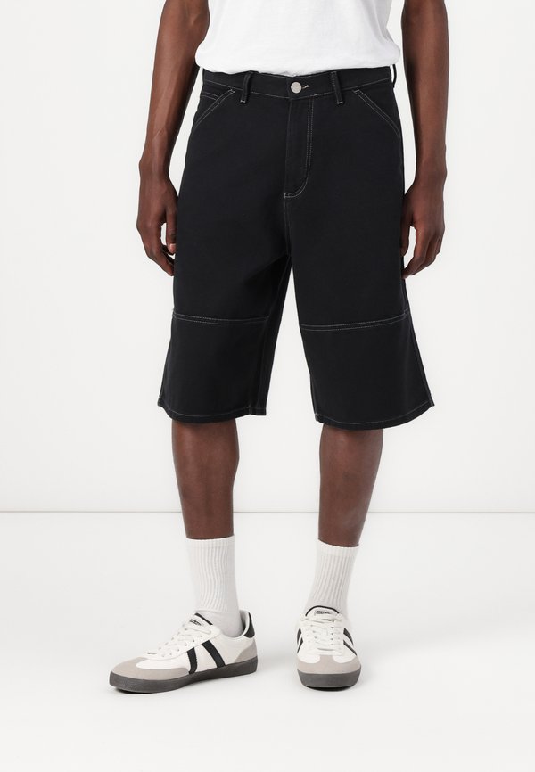 JPSTOWEN CONTRAST PANEL LONG - Denim shorts