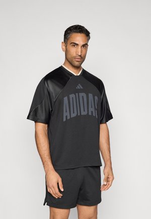 TEE - Printtipaita - black/off white