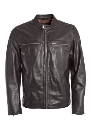 Lederjacke - black