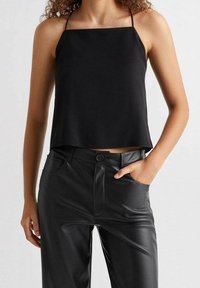 Mango Kids STREET - Kalhoty - black