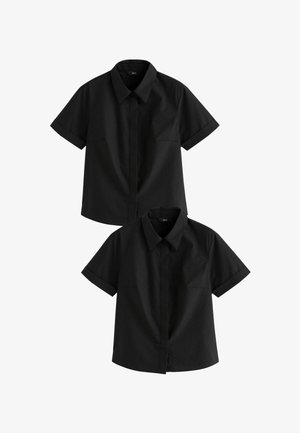 SHORT SLEEVE 2 PACK REGULAR FIT - Užsagstoma palaidinė - black