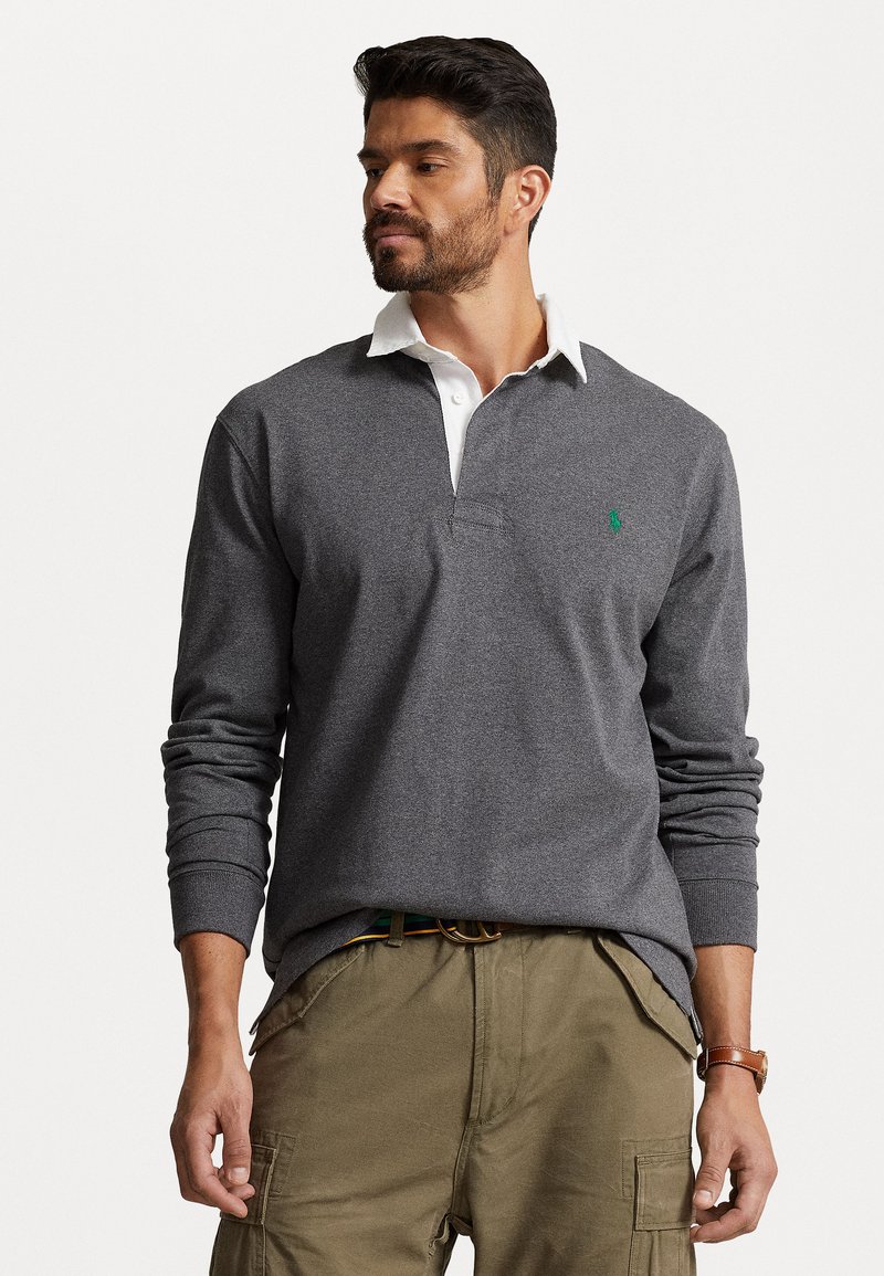 Polo Ralph Lauren Big & Tall THE ICONIC RUGBY SHIRT - Polo krekls - barclay heather