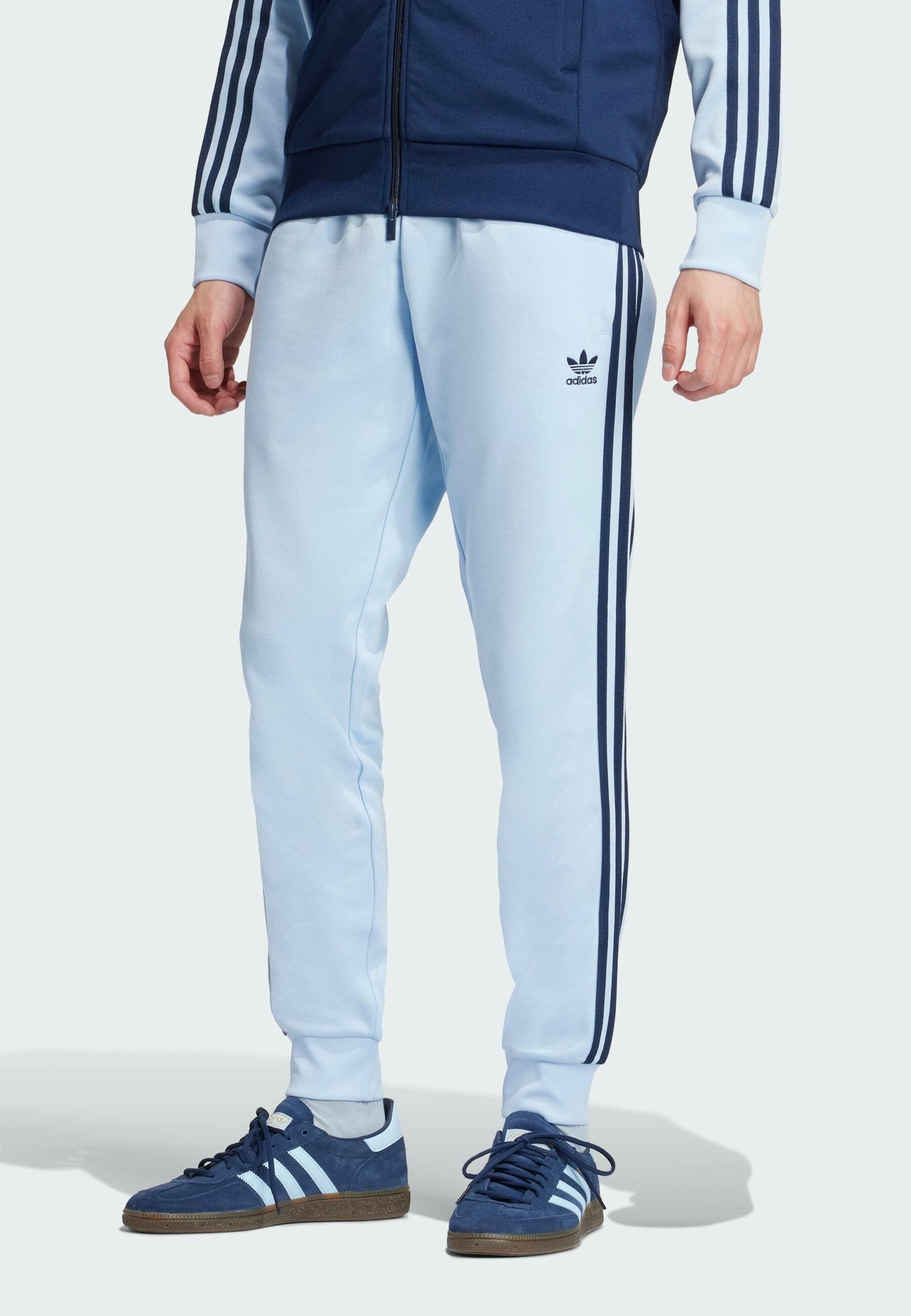 adidas Originals SST TP - Tracksuit bottoms - clear sky night