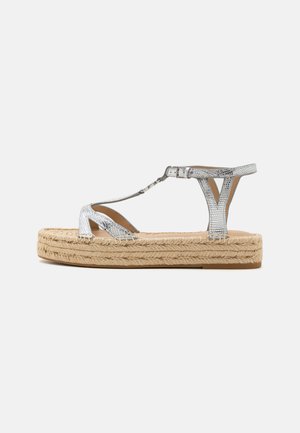 PAYTON - Espadrilky - polished silver