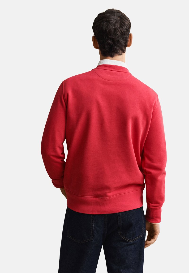 GANT REG SHIELD C NECK - Mikina - rose red