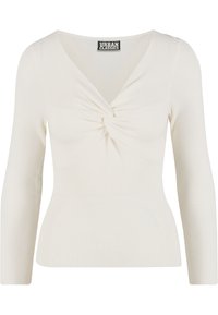 Urban Classics KNOT LONGSLEEVE - Džemperis - offwhite