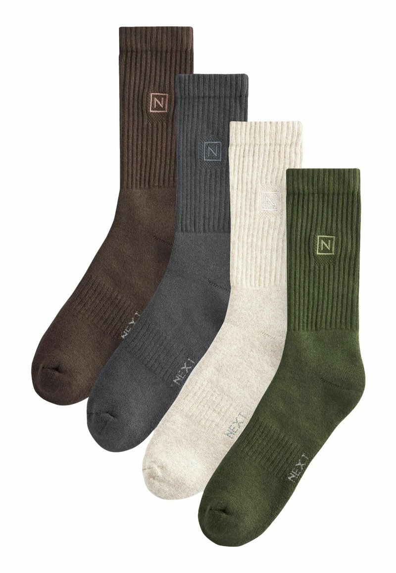 Next 4 PACK - Zoknik - khaki green black