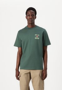 Penfield FOREFOUNDER MOUNTAIN BACK - Apdrukāts T-krekls - cilantro