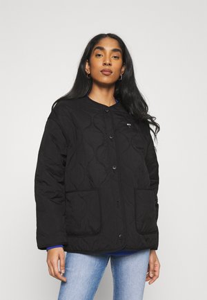 QUILTED LINER JACKET - Lehká bunda - black