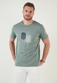Buratti Apdrukāts T-krekls - light green