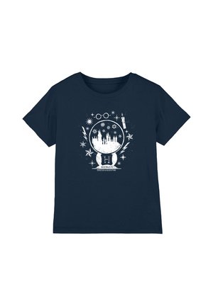 Warner Brothers, HARRY POTTER HOGWARTS CHRISTMAS SNOW GLOBE STAMP UNISEX - T-Shirt print - dark blue
