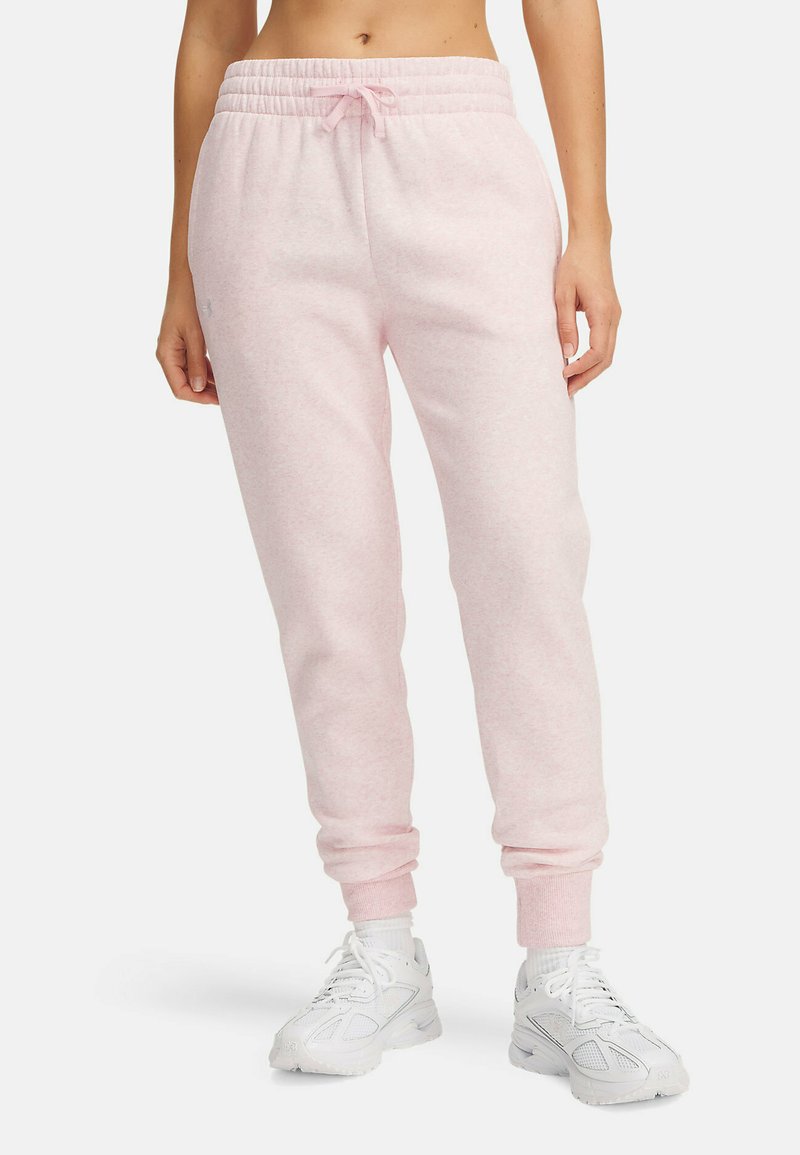 Under Armour RIVAL FLEECE - Pantalon de survêtement - prime pink