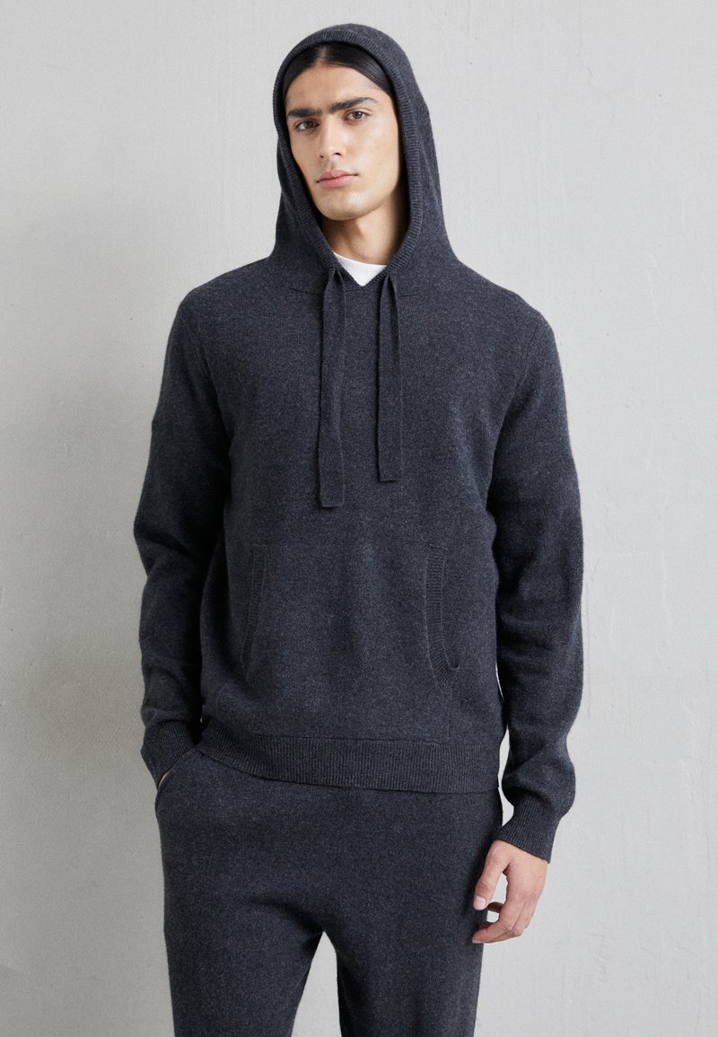 KNITID CASHMERE MENS HOODIE Hoodie wall street/svart Zalando.no