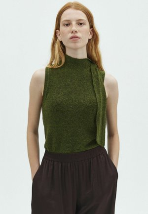 mbyM, FINE-M - Top - warm olive melange