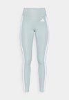 OPTIME ESSENTIALS WORKOUT 3 STRIPES 7/8 - Tights - sage/white