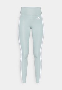 Leggings - sage/white