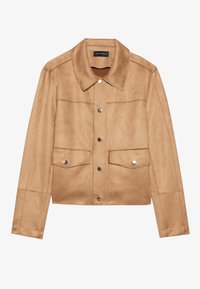 Faux leather jacket - beige