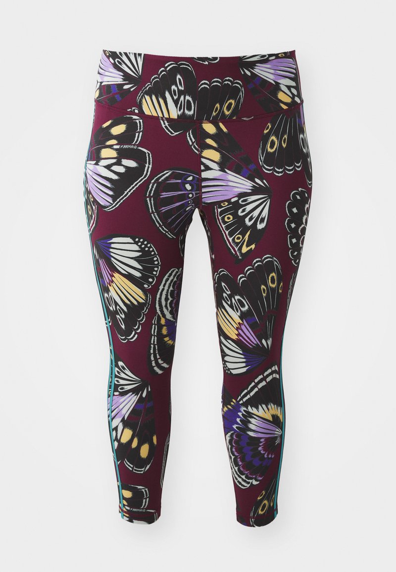 adidas Performance FARM - Leggings - black/amazon red/energy ink
