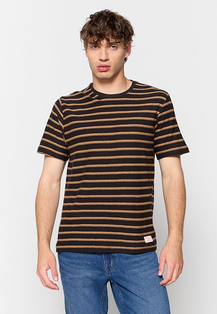 Scotch & Soda T-shirt print zwart