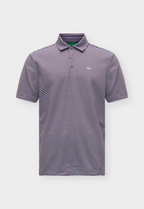 adidas ORIGINALS STRIPE - Polo shirt - clear sky/maroon — photo 5