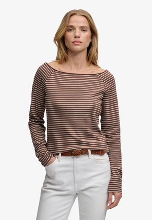 Superdry & Co, SUPERDRY - Langarmshirt - chestnut brown stripe