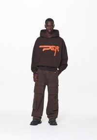 Pegador OVERSIZED HOODIE - Felpa con cappuccio - washed oak brown