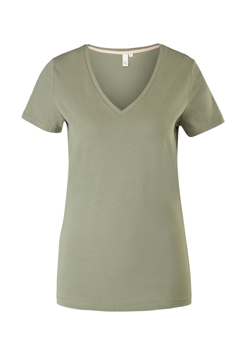 Damen T-Shirts | QS by s.Oliver T-Shirt basic khaki oliv/dunkelgrün - VU43660 Damen T-Shirts | QS by s.Oliver T-Shirt basic khaki oliv/dunkelgrün - VU43660