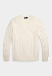THE ICONIC CABLE-KNIT CASHMERE SWEATER UNISEX - Pullover - cream