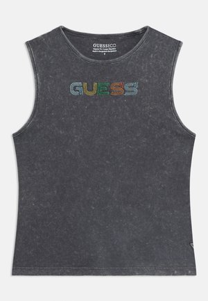 Guess, JUNIOR OVERSIZE UNISEX - Μπλούζα - jet black
