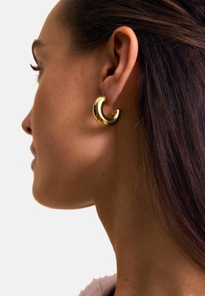 EDBLAD CHUNKY CREOLES HOOPS SMALL - Náušnice - gold-coloured