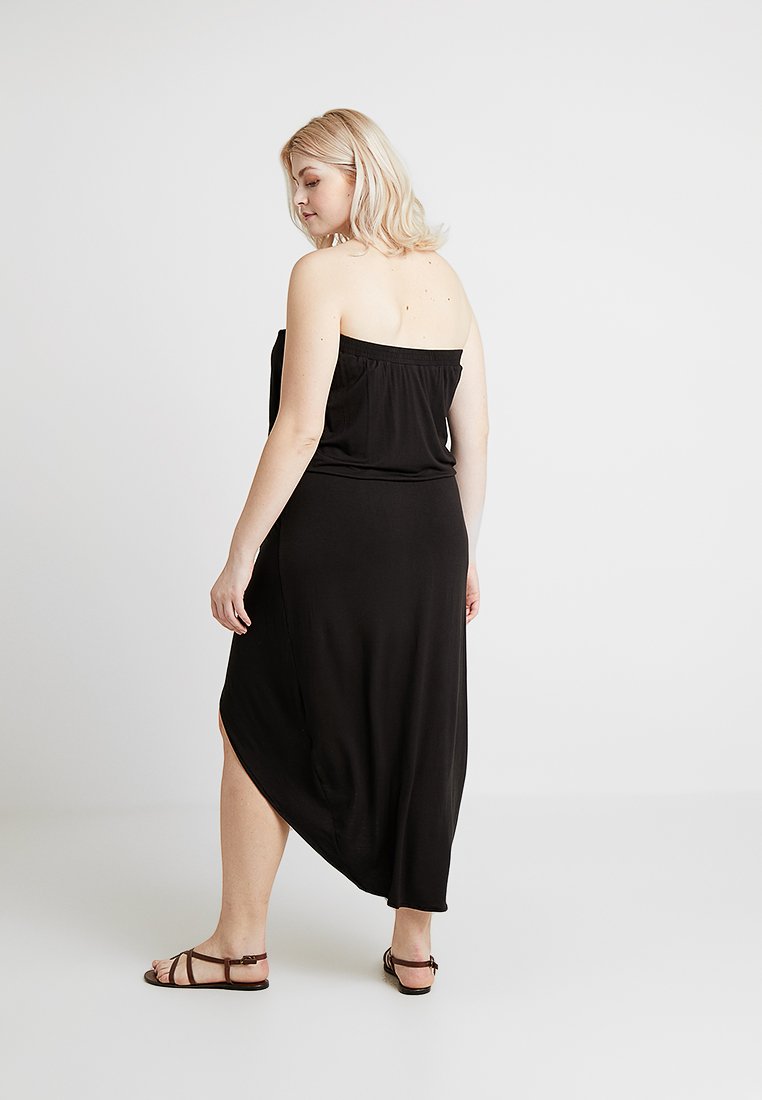 strapless maxi dress plus size