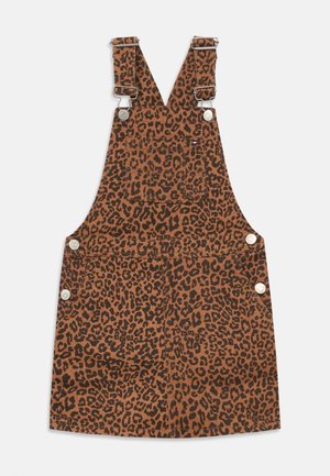 DUNGAREE DRESS LEOPARD - Farmerruha - multi-coloured