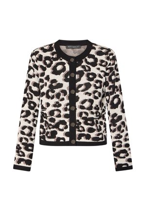 Betty Barclay, BETTY BARCLAY MIT JACQUARD STRICK-CARDIGAN - Gilet - patch black beige