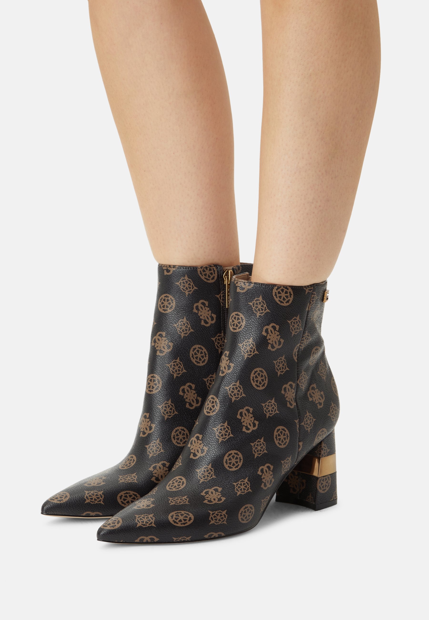 Guess MAISY - Korte laarzen - brown/ocra/Bruin - Zalando.nl