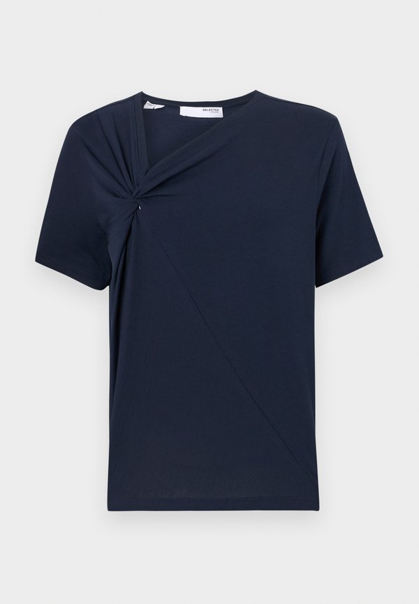 SLFMILA TWISTED TEE - Basic T-shirt - dark sapphire4