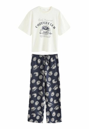 TALL FIT - SHORT SLEEVE  - Pizsamák - navy blue coffee club