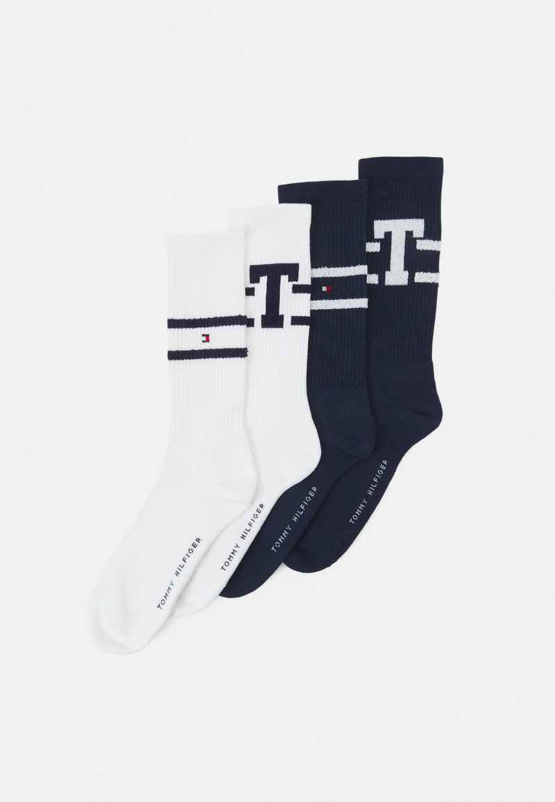 Tommy Hilfiger MEN SOCK SPORT PATCH BOUCLE 4 PACK Socks navy/white
