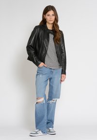 Maze Lederjacke - black