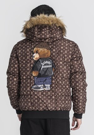 PUFFER LOGOMANIA BEAR - Zimná bunda - brown