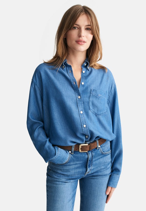 Hemdbluse - light indigo