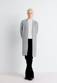 ONLY ONLLEISE FREYA OPEN CARDIGAN  - Kardigán - medium grey melange