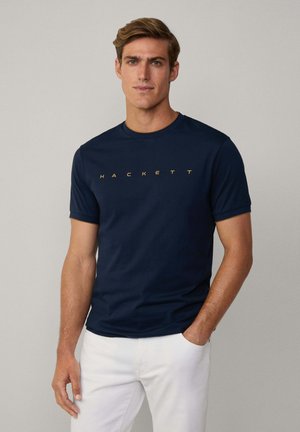 ROYAL TIPPED TEE - Tričko s potlačou - navy