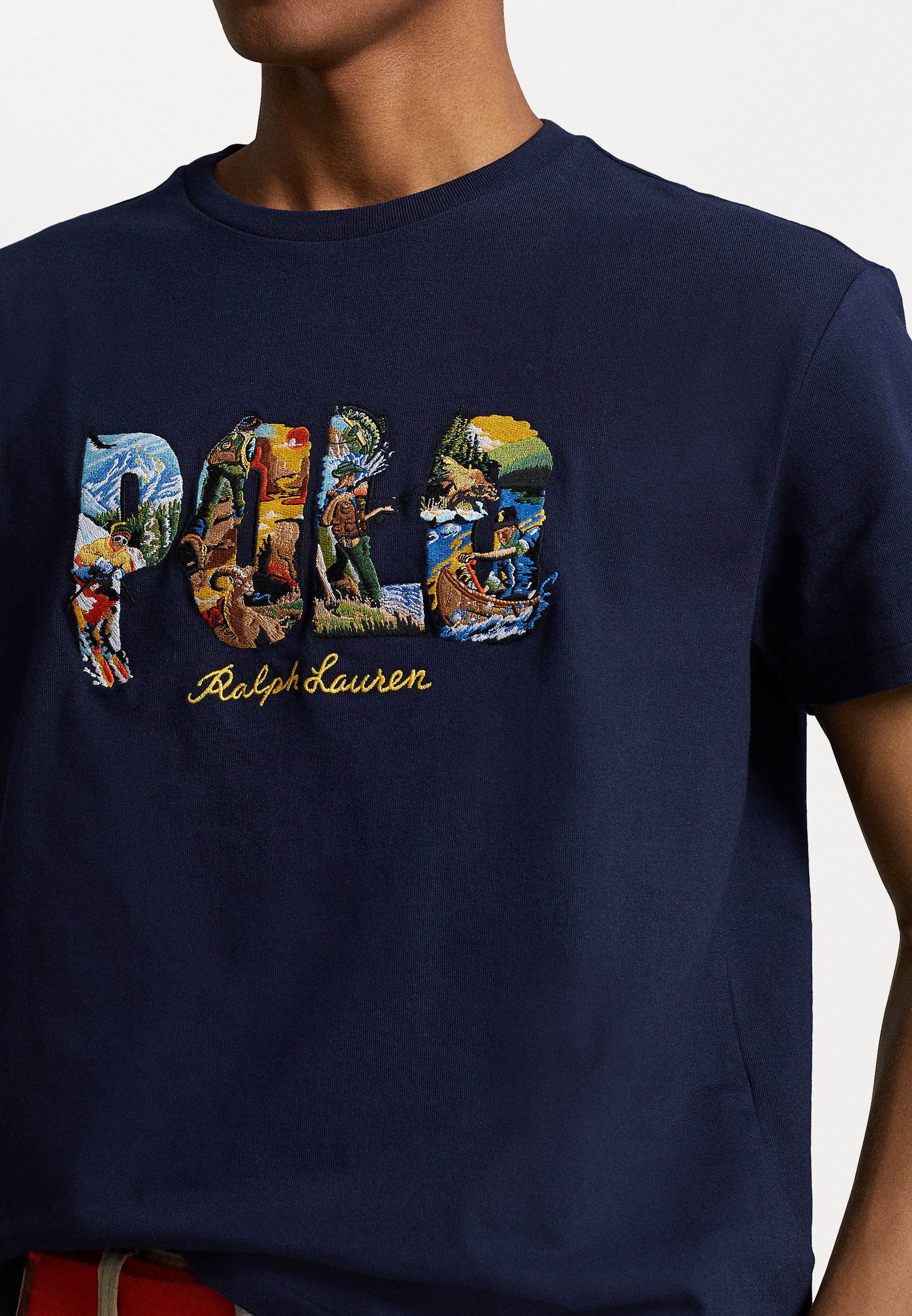 ★★POLO RALPH LAUREN★★ Classic fit jersey graphic tee blu Classic Fit Jersey Graphic T-Shirt